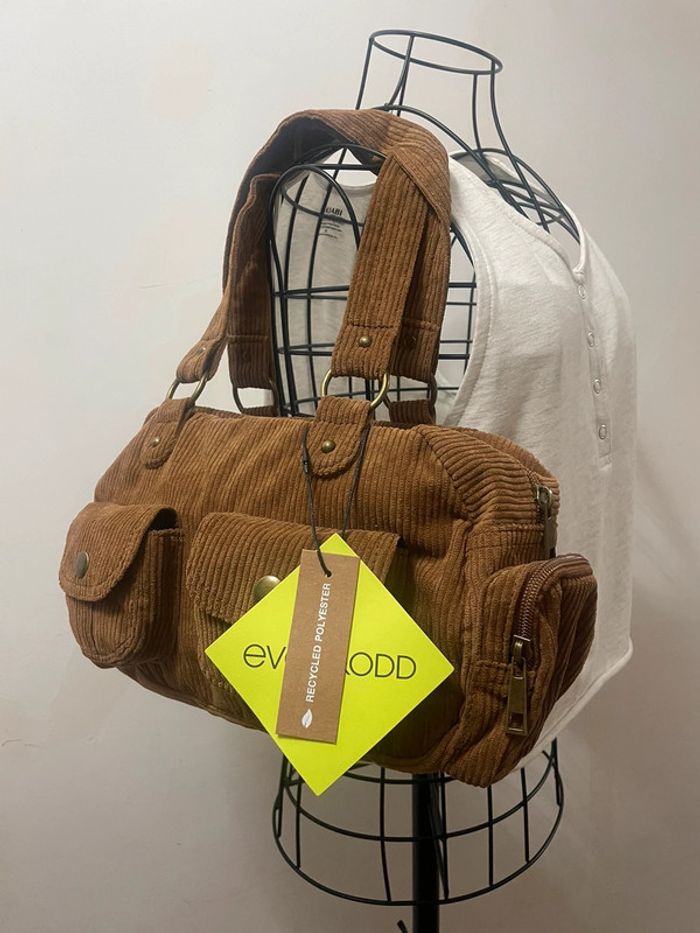 Sac à main de grande marque marron zalando Even&odd - photo numéro 2