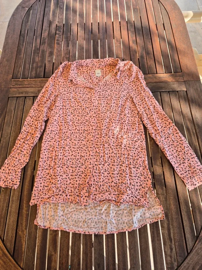 Blouse fleurie asymetrique ICHI T.38 - photo numéro 3