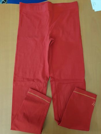 Leggings rouge 10 ans