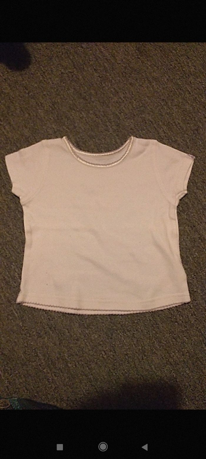 Tee-shirt encolure mauve