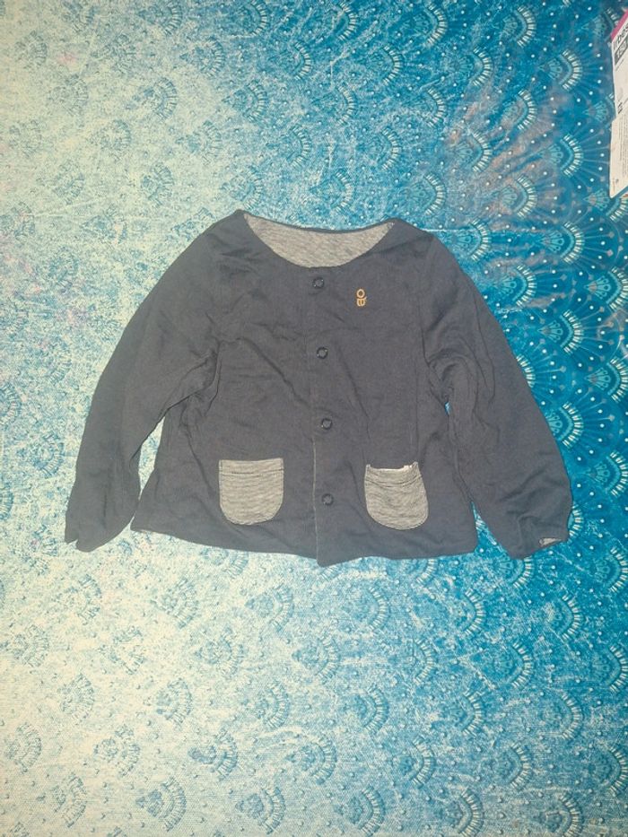 Gilet obaibi 9 mois 71 cm réversible