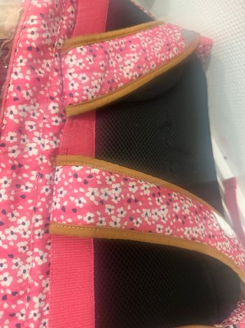 Cartable Tann’s fleuri – bon état – grande taille