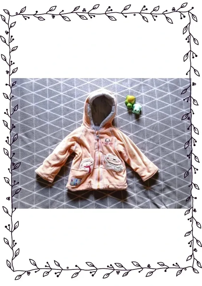 🦁Gilet zippé avec capuche, Yatsi, 6 mois
