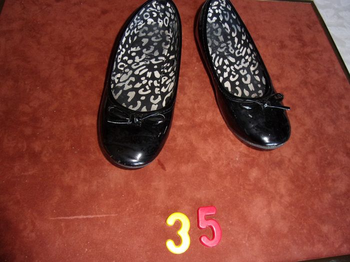 Ballerine noir verni - 35