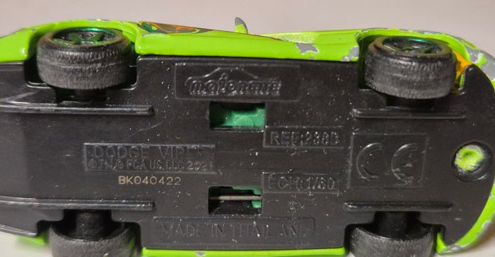 Voiture miniature majorette dodge viper vert 238B 1/60 - photo numéro 5