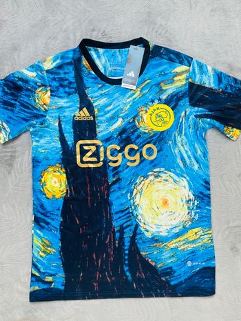 Maillot concept foot Van Gogh bleu taille S