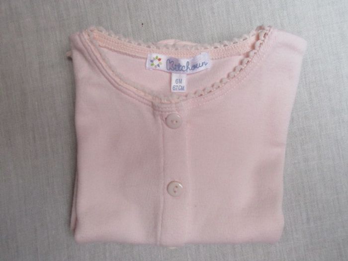 T-shirt rose, 6 mois