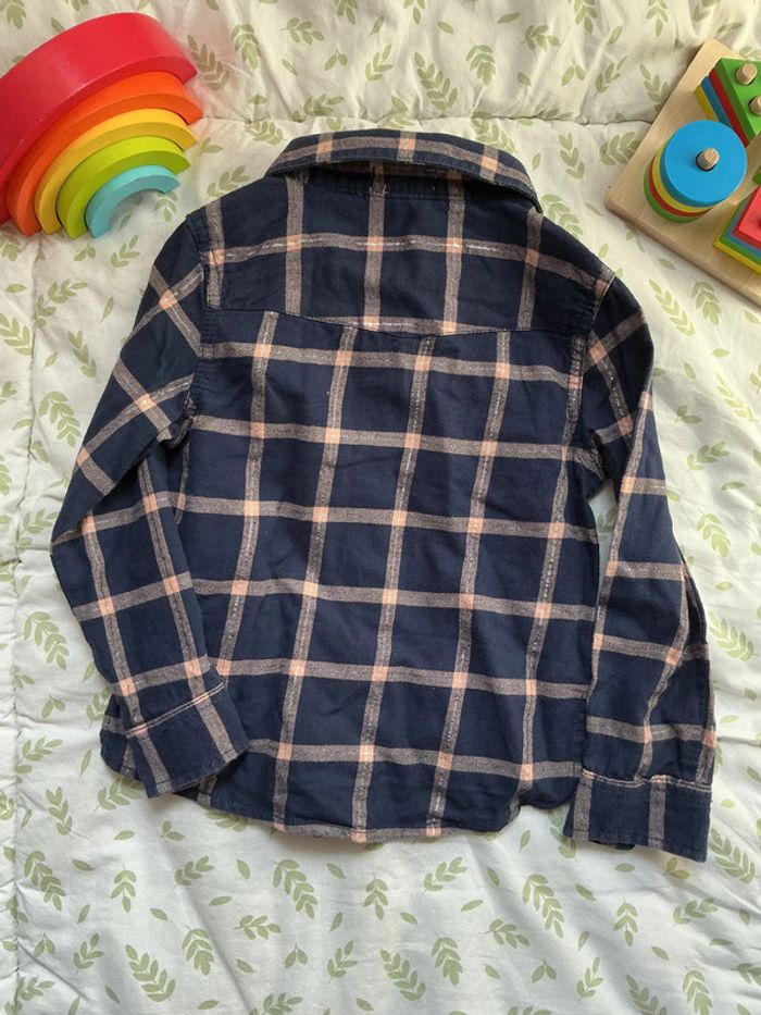 chemise manches longues marine et rose 3 ans tissaia - photo numéro 7