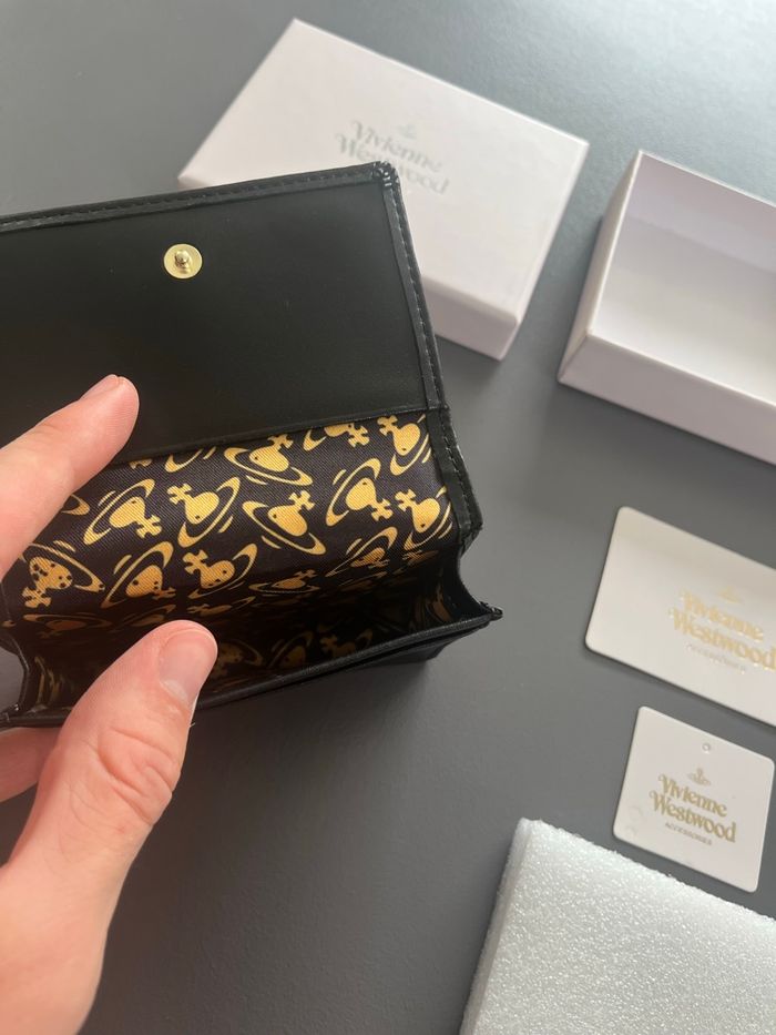 Portefeuille Vivienne Westwood Noir et Doré - photo numéro 7
