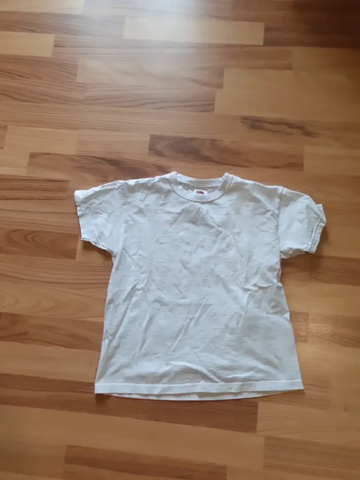 tee shirt blanc 7 à 8 and