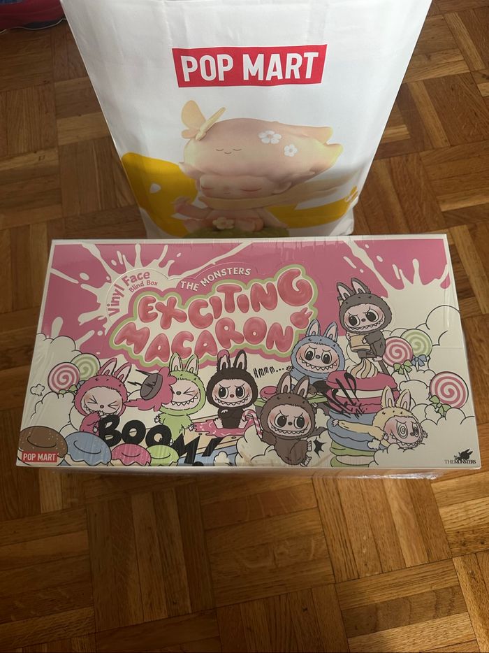 Popmart Labubu Exciting Macaron Vinyl Face set COMPLET
