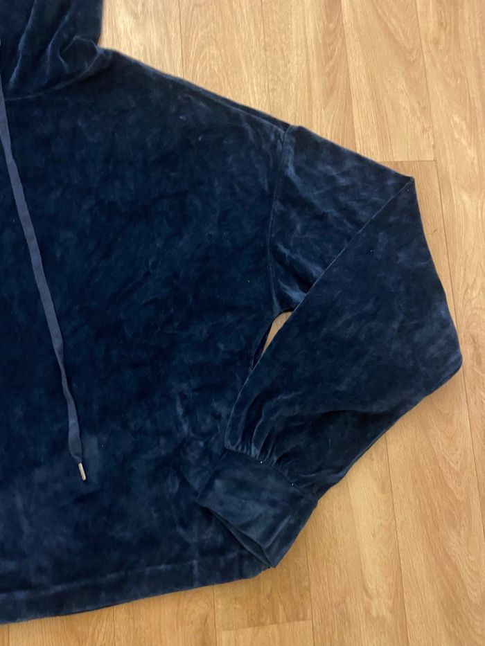 Sweat-shirt velours marine femme L/XL - photo numéro 7