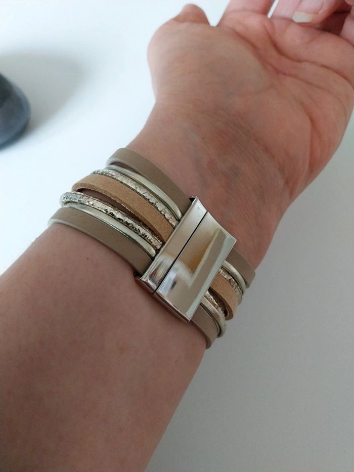 Bracelet manchette bohème NEUF - photo numéro 3