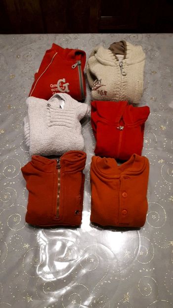 Lot de 6 pulls / gilets
