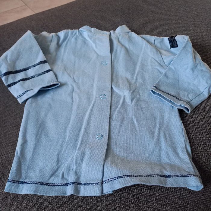 Tee shirt manches longues bleu clair absorba - photo numéro 2