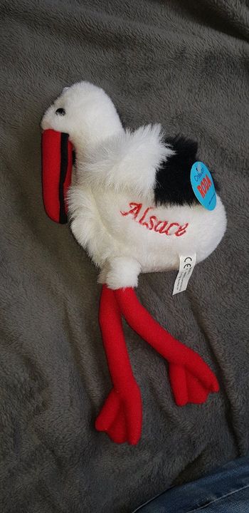 Cigogne peluche