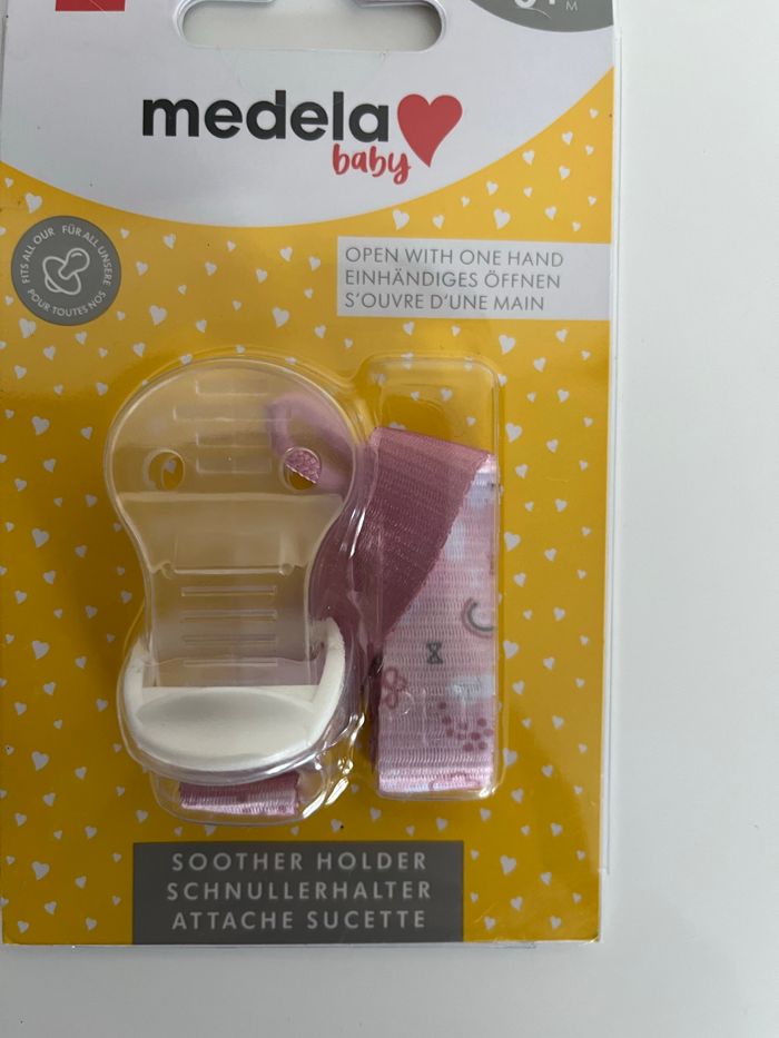 Attache tétine medela rose - photo numéro 2