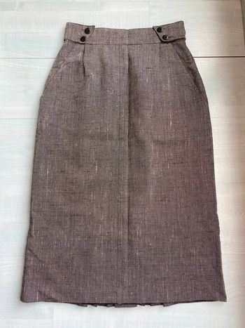 Jupe crayon gris Chiné verdosa