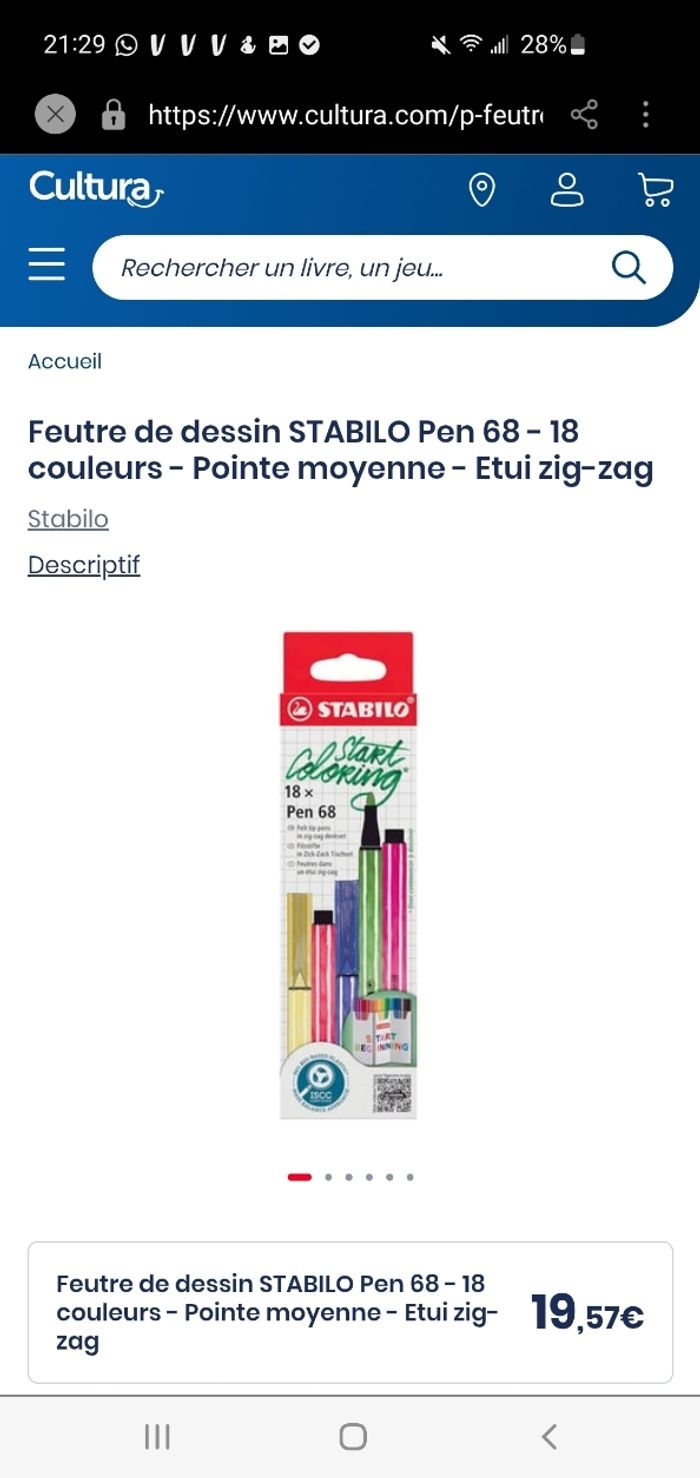 Feutres Bic Start Coloring Neuf. - photo numéro 2