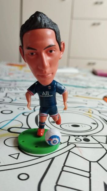 Petite figurine football neuve Angel Di Maria PSG Paris Saint-Germain