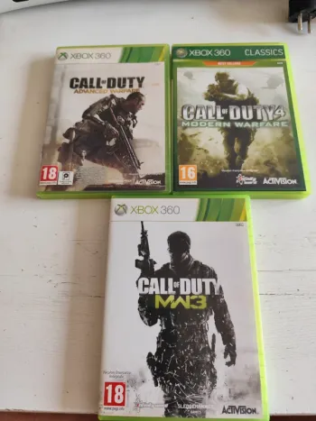 Lot 3 call of duty Xbox 360 Modern Warfare 3 et 4 + Advanced Warfare