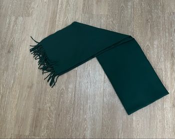 Echarpe ultra douce à franges | Taille Unique Femme | Vert forêt