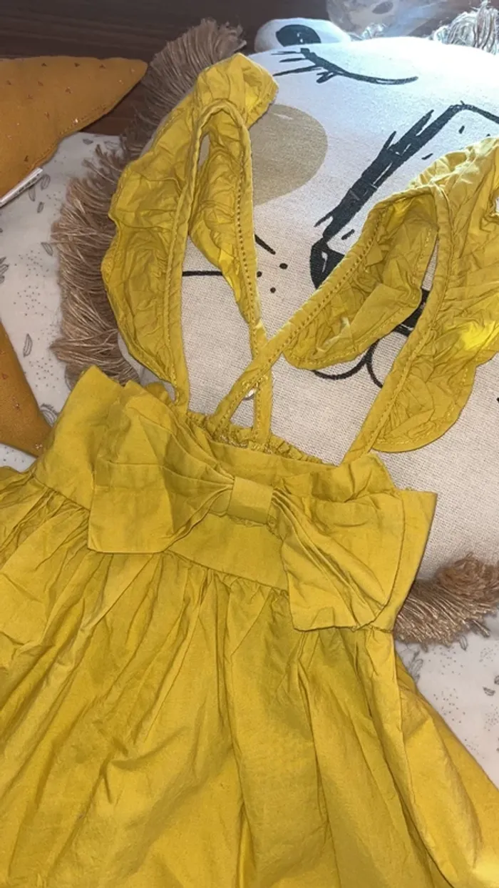 Robe été jaune 12 mois(90cm) - photo numéro 2