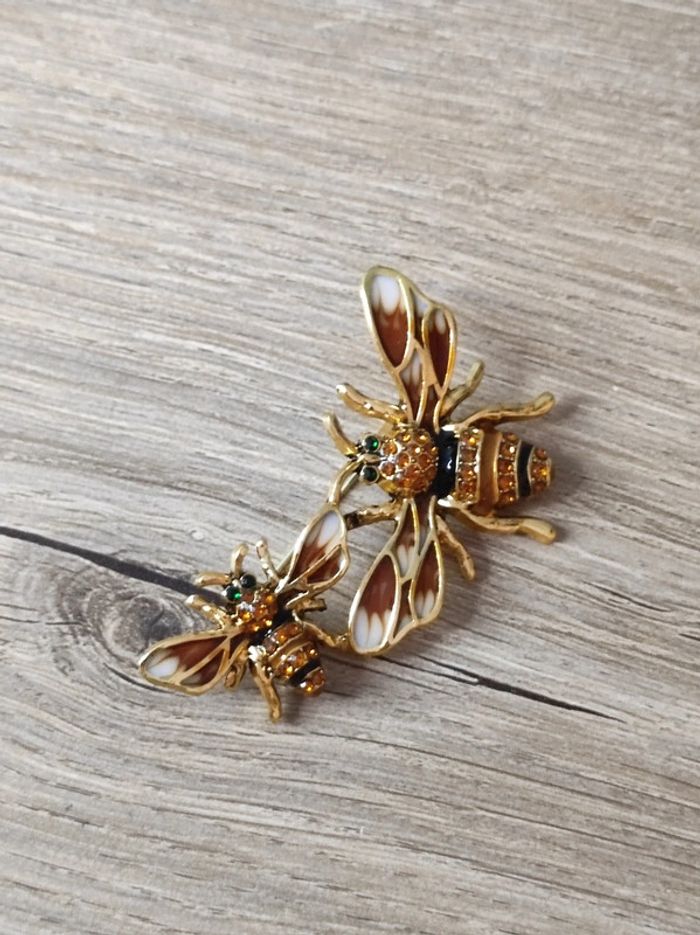 Broche duo d abeille tendances - photo numéro 4