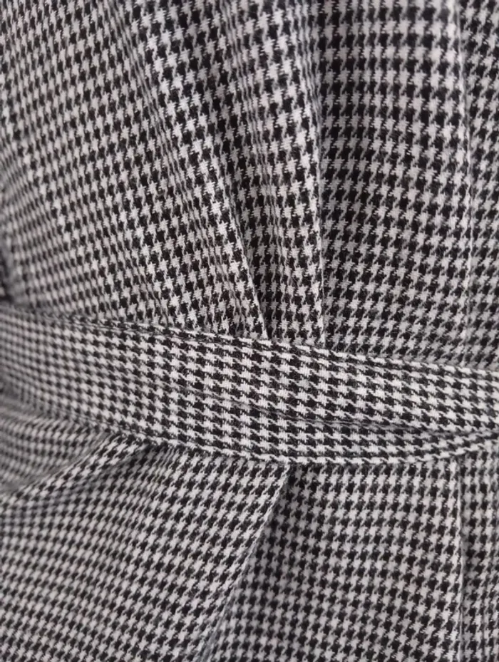 Chemisier long/ robe imprimé pied de poule - photo numéro 2