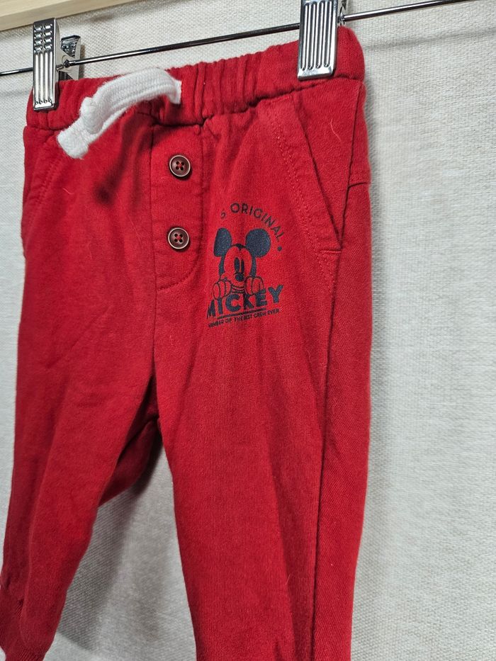 Pantalon de sport Disney  rouge 6mois - photo numéro 2