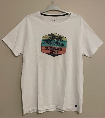 T-shirt blanc imprimé - Taille L
