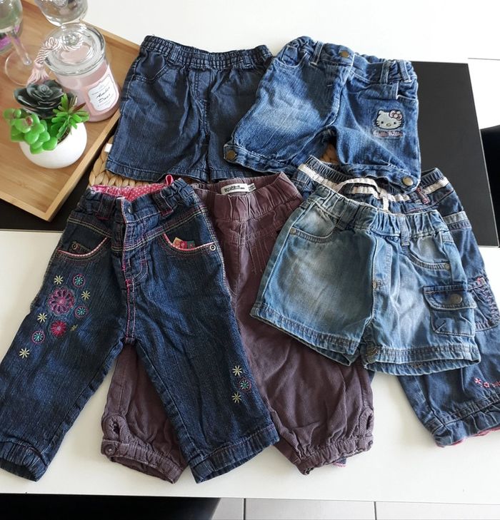 Lot de short et jeans taille 6 mois💞🌿 - photo numéro 2