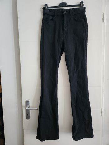 Pantalon jeans femme évasé