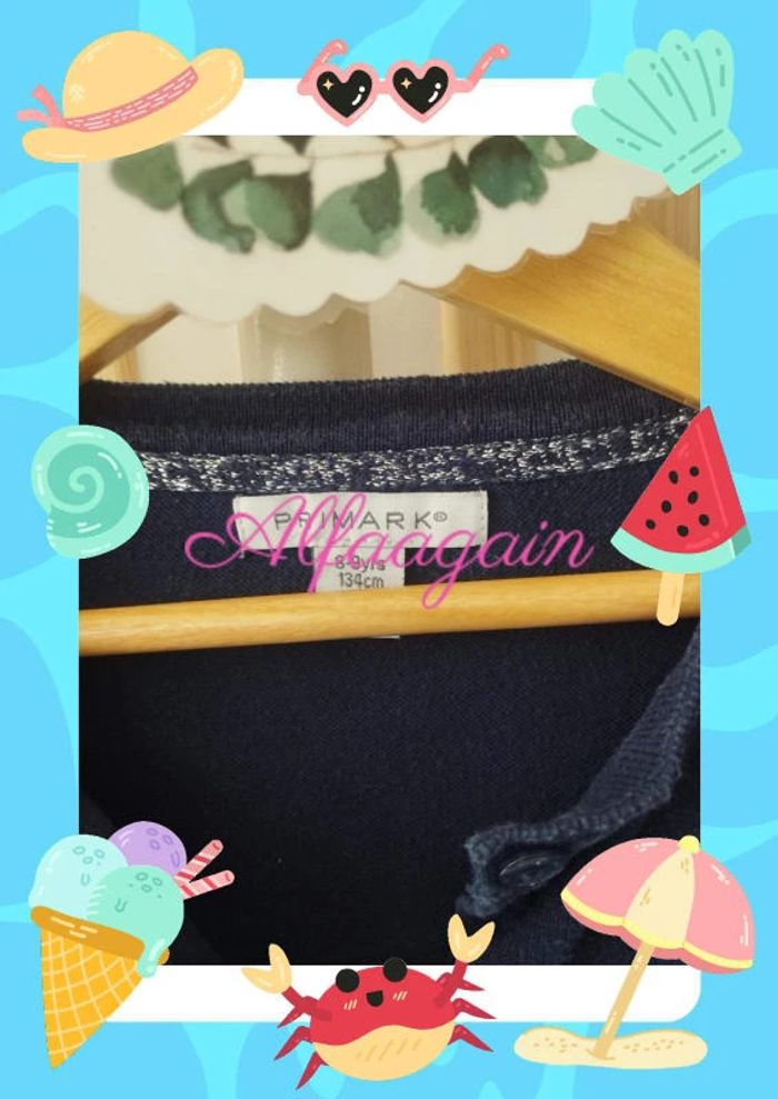 Gilet bleu 8/9ans - photo numéro 2