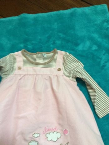 robe 2 en 1 12 mois double 100% coton