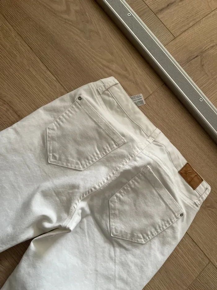 Pantalon blanc Zara taille 34 - photo numéro 4