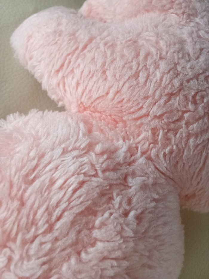 Doudou Boulgom  ours rose  ourson bicolore Boulgom rose et blanc  vintage ancien - photo numéro 7