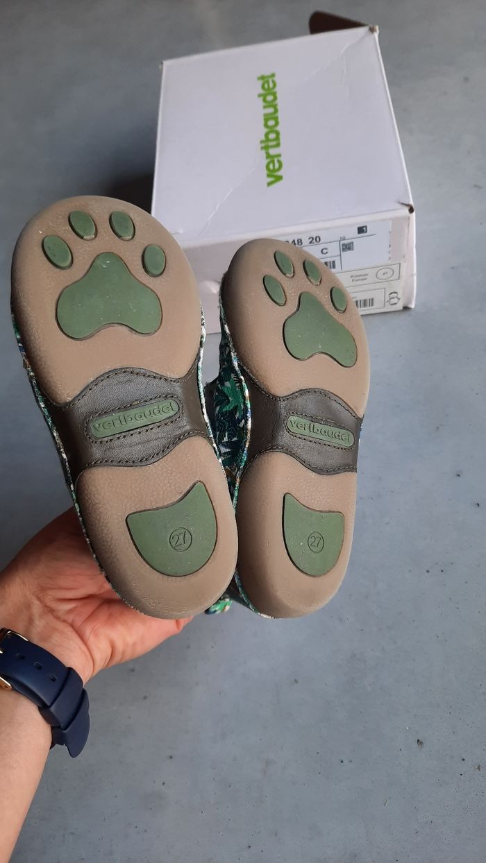 Chaussons pattes de chat vertbaudet 27 garcon mixte souples #presquepiednu - photo numéro 4