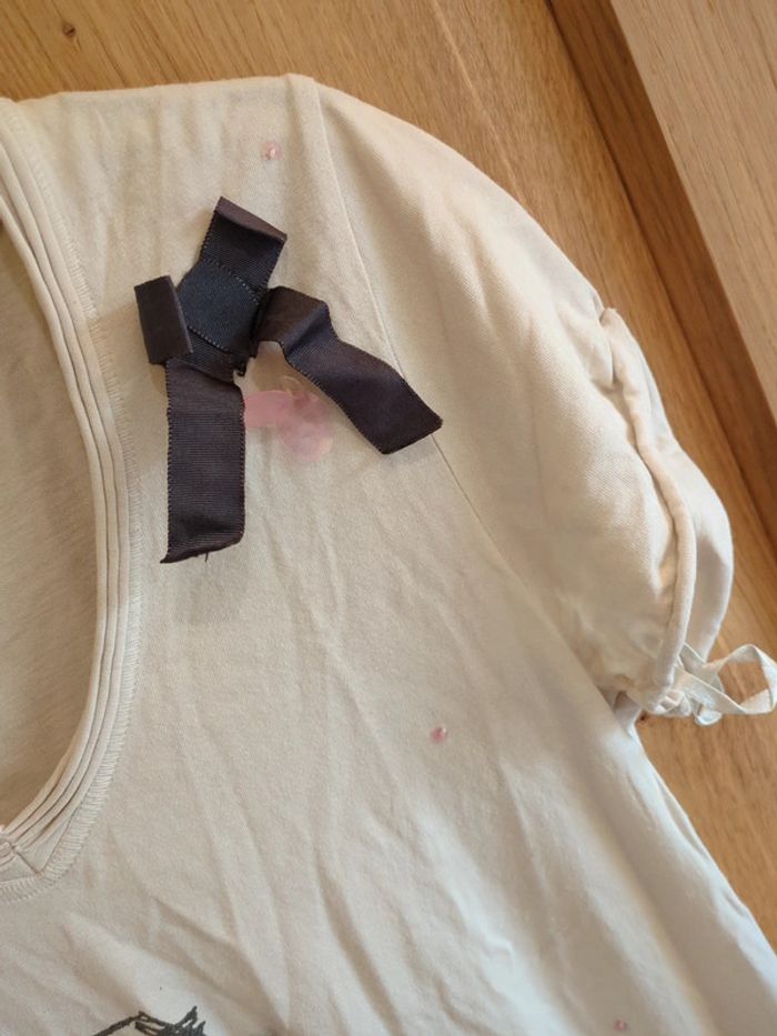 T-shirt courtes manches en crème I Code by Ikks S - photo numéro 5