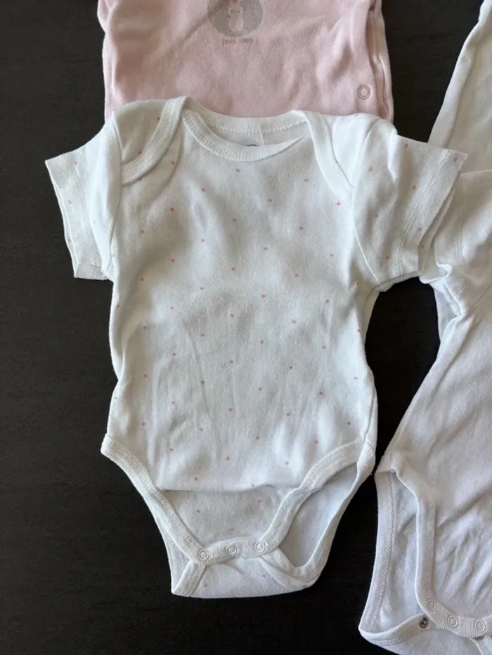 Lot de 4 bodies MC bébé fille - photo numéro 3
