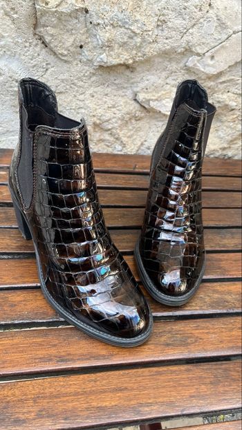 Chaussure Chelsea croco
