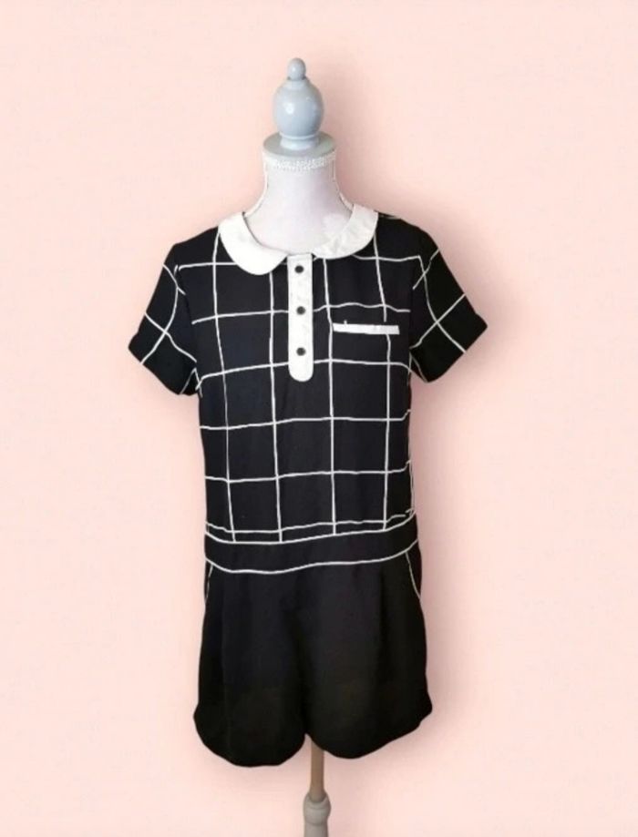 Combishort noir et blanc M&S Kids 10/11 ans