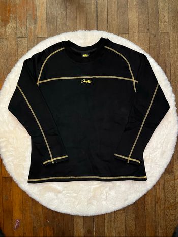 Sweat corteiz noir/jaune neuf sans étiquette taille M