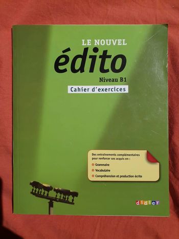 Cahier d'activité - édito B1 - FLE