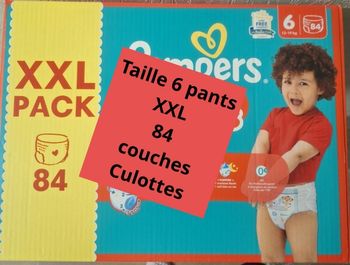 Pampers taille 6 pants xxl