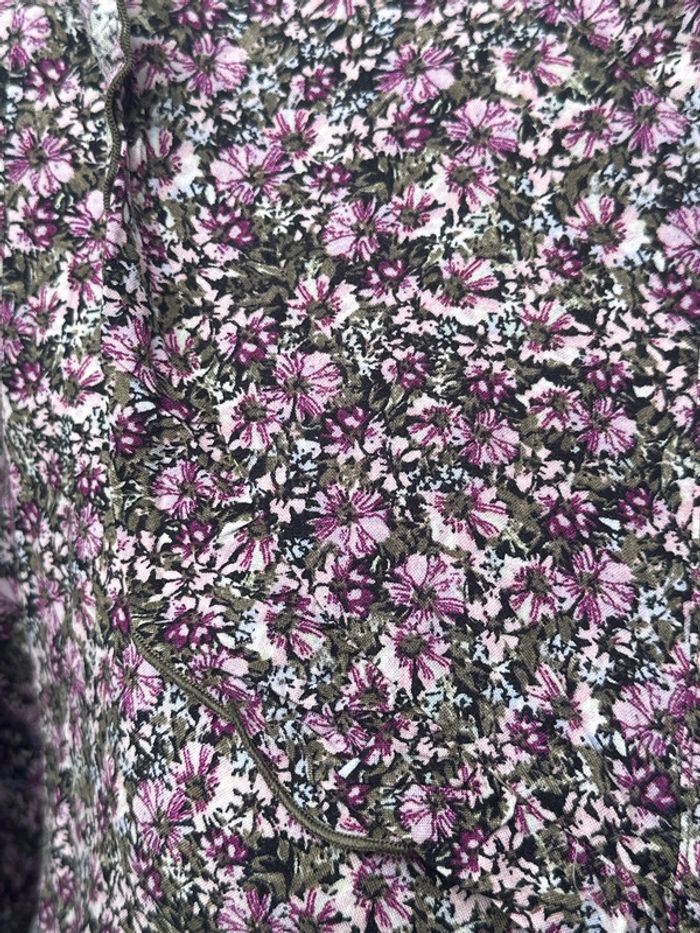 Blouse manches longues légère été fleuri colorée promod 40/L - photo numéro 4