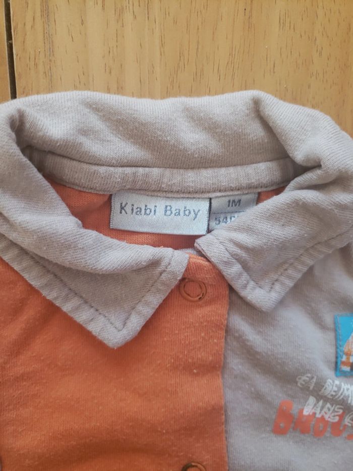 Pyjama avec col brousse 1 mois - photo numéro 2