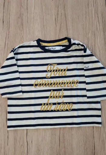 Tee-shirt manches 3/4 fille