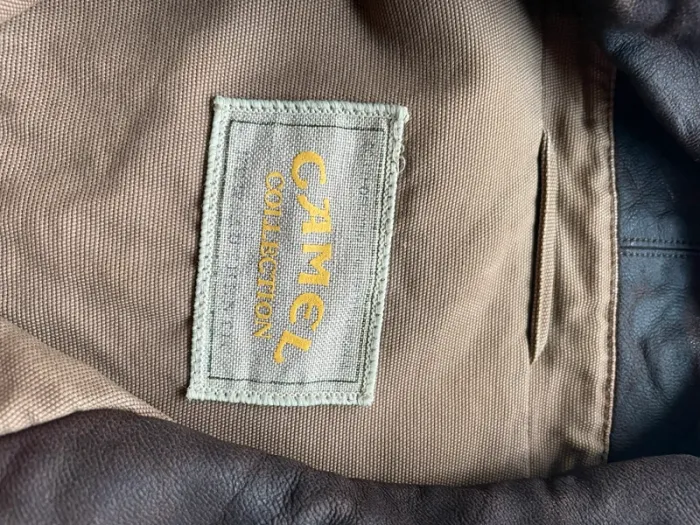 Manteau veste Camel beige homme vintage - photo numéro 7