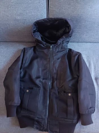 Blouson capuche noir